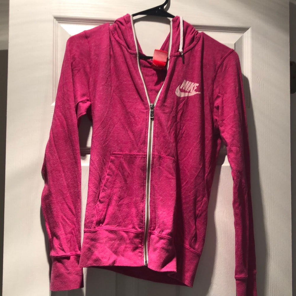 Pink Nike hoodie